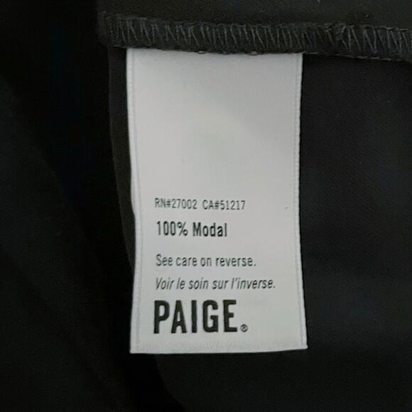 Paige Callan Black Button Front Short Sleeve Belted Pleated Hem Mini Dress Small - Picture 6 of 10